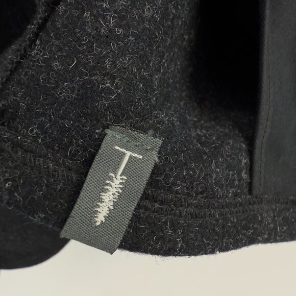 ECOLOGYST Slow Fashion Wool Harbour Coat Charcoal Grey Jacket Contemporary Sz M - Picture 10 of 10